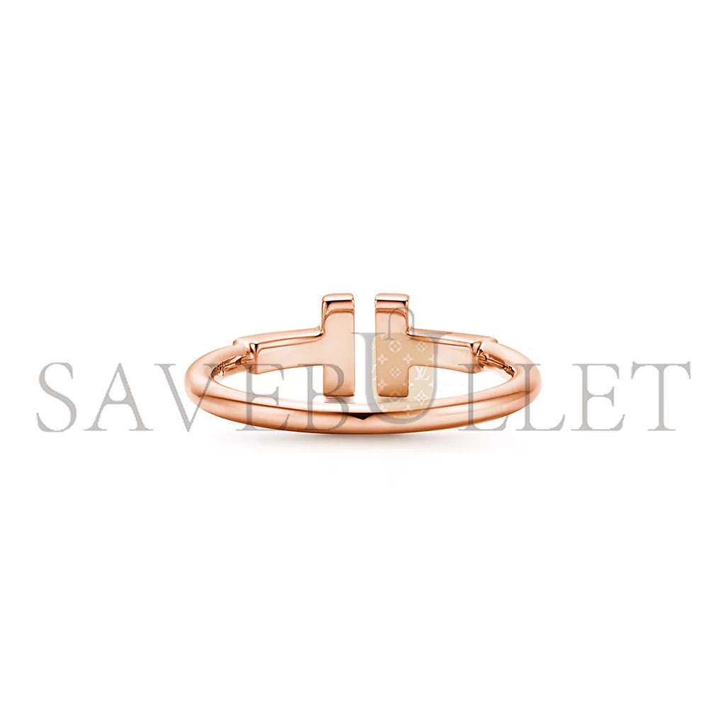 TIFFANY T WIRE RINGIN ROSE GOLD 60147375